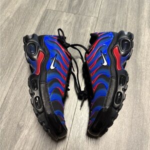 Nike Air Max Plus 'Spider-Man' Black Blue Red Shoes Men's FN7805-001 New